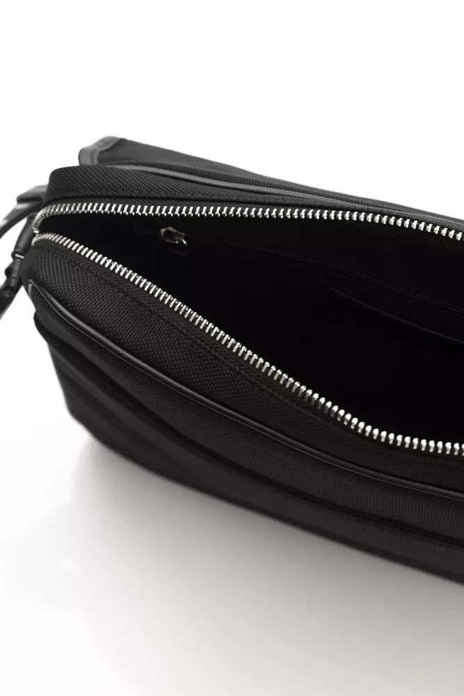 Cerruti 1881 Black Nylon Men Crossbody