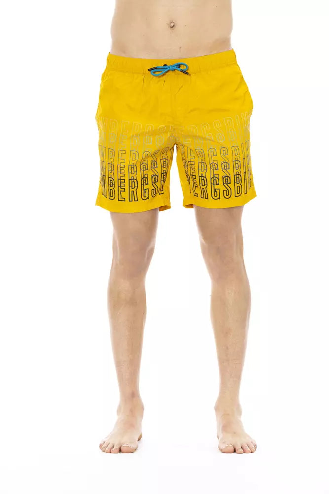 Bikkembergs Light Blue Polyester Men's Swimsuit