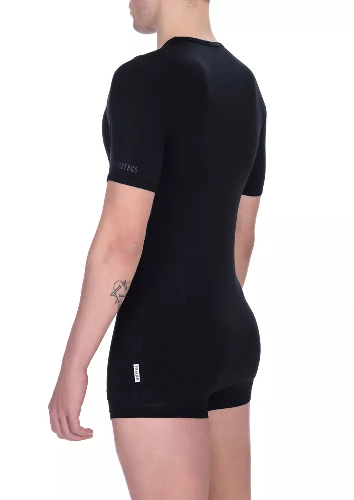 Bikkembergs Black Viscose T-Shirt