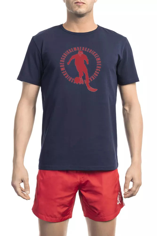 Bikkembergs Black Cotton Men T-Shirt