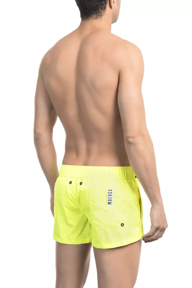 Bikkembergs Black Polyamide Men Swimsuit