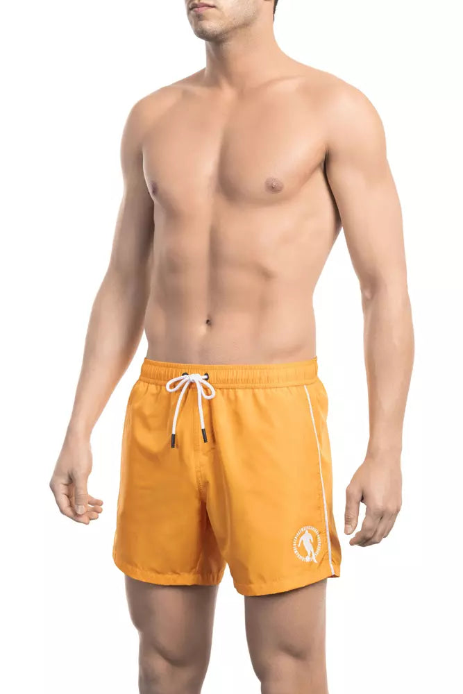 Bikkembergs Black Polyester Men Swimsuit