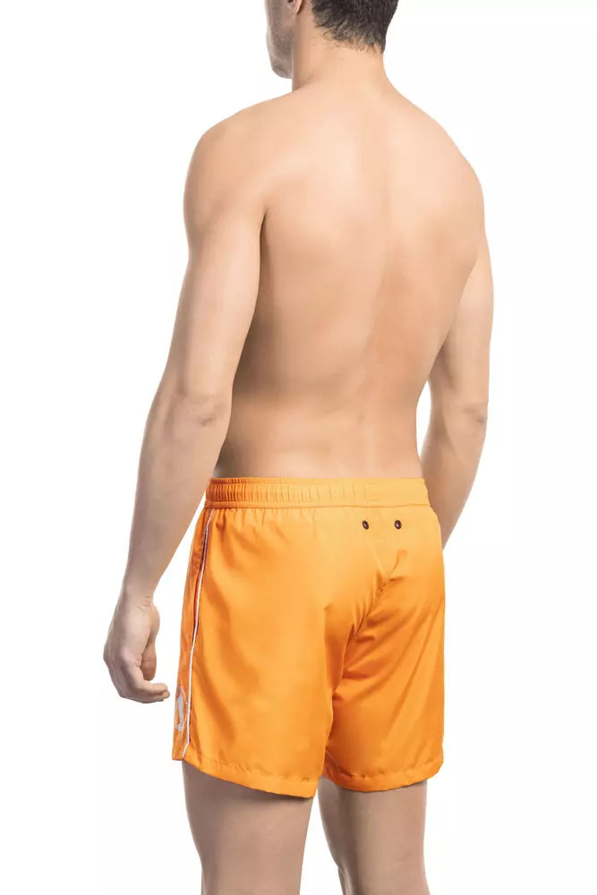 Bikkembergs Black Polyester Men Swimsuit