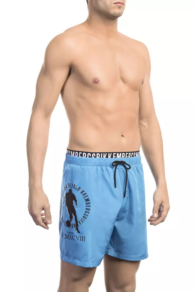 Bikkembergs Black Polyester Men Swimsuit