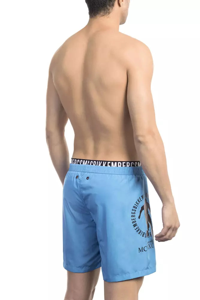 Bikkembergs Black Polyester Men Swimsuit