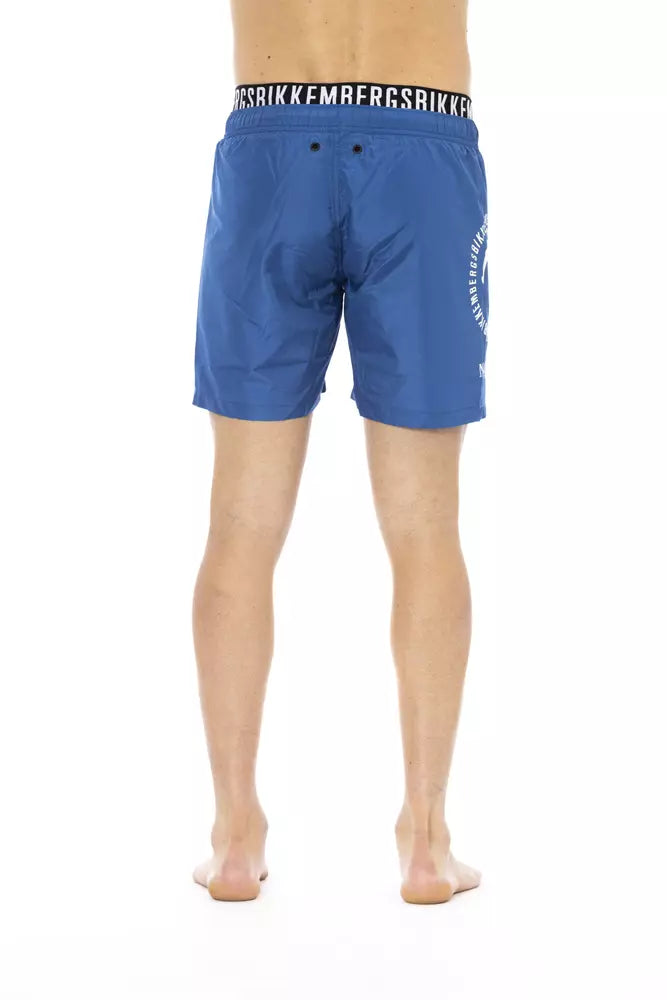 Bikkembergs Black Polyester Men Swimsuit