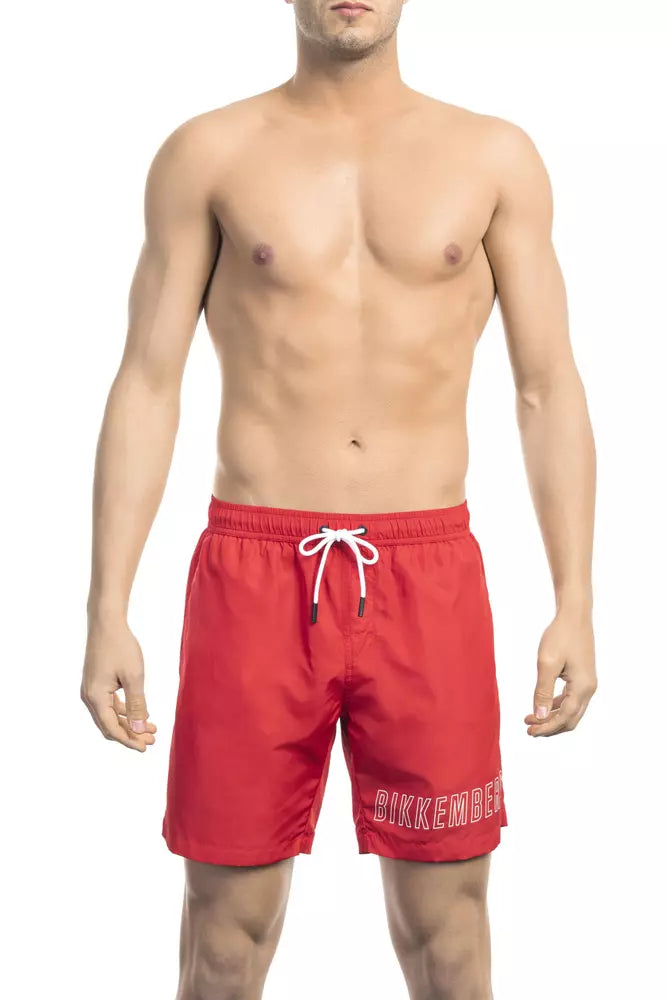 Bikkembergs Black Polyester Men Swimsuit