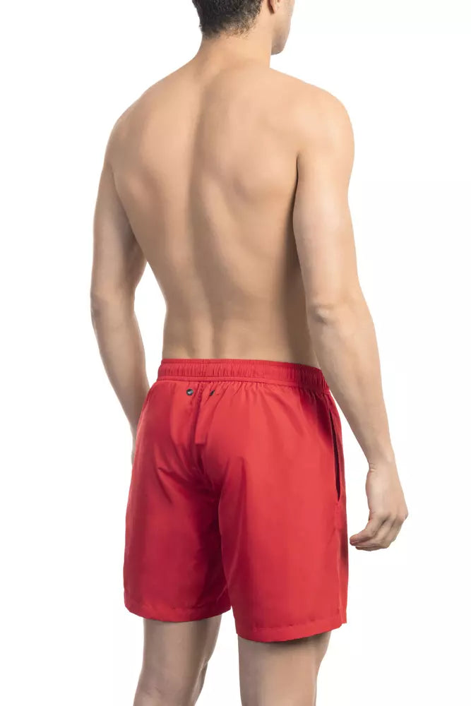 Bikkembergs Black Polyester Men Swimsuit