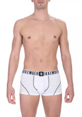 Bikkembergs White Cotton Men's Trunk Underwear Pack