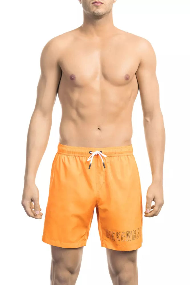 Bikkembergs Black Polyester Men Swimsuit