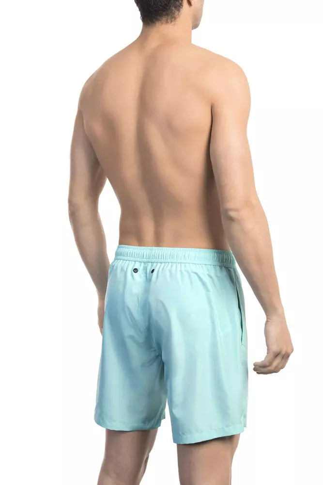 Bikkembergs Black Polyester Men Swimwear Shorts