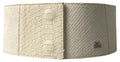 GF Ferre Off White Waxed Cotton Wide Fashion Waistband Belt