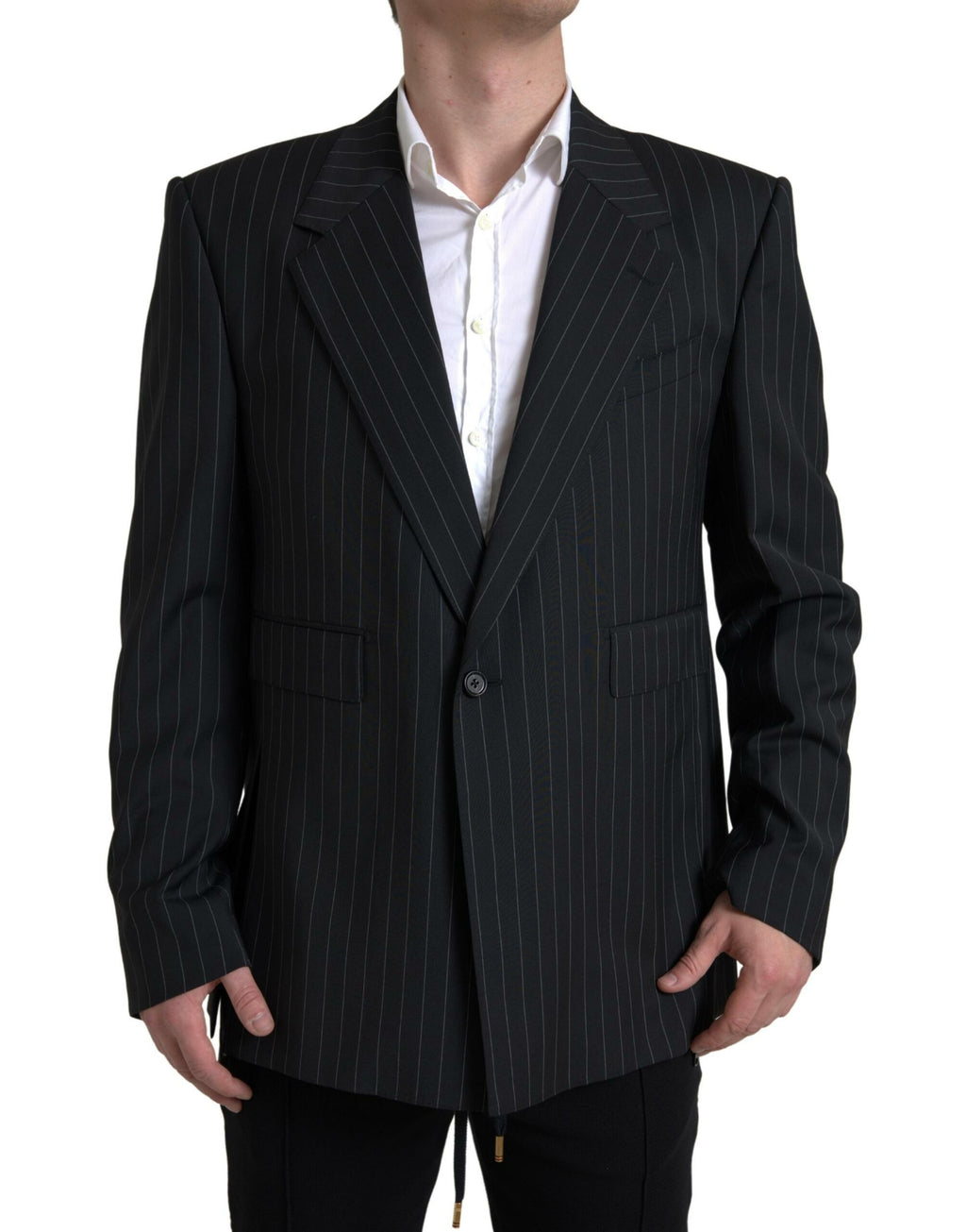 Dolce & Gabbana Dark Gray Single Breasted SICILIA Blazer
