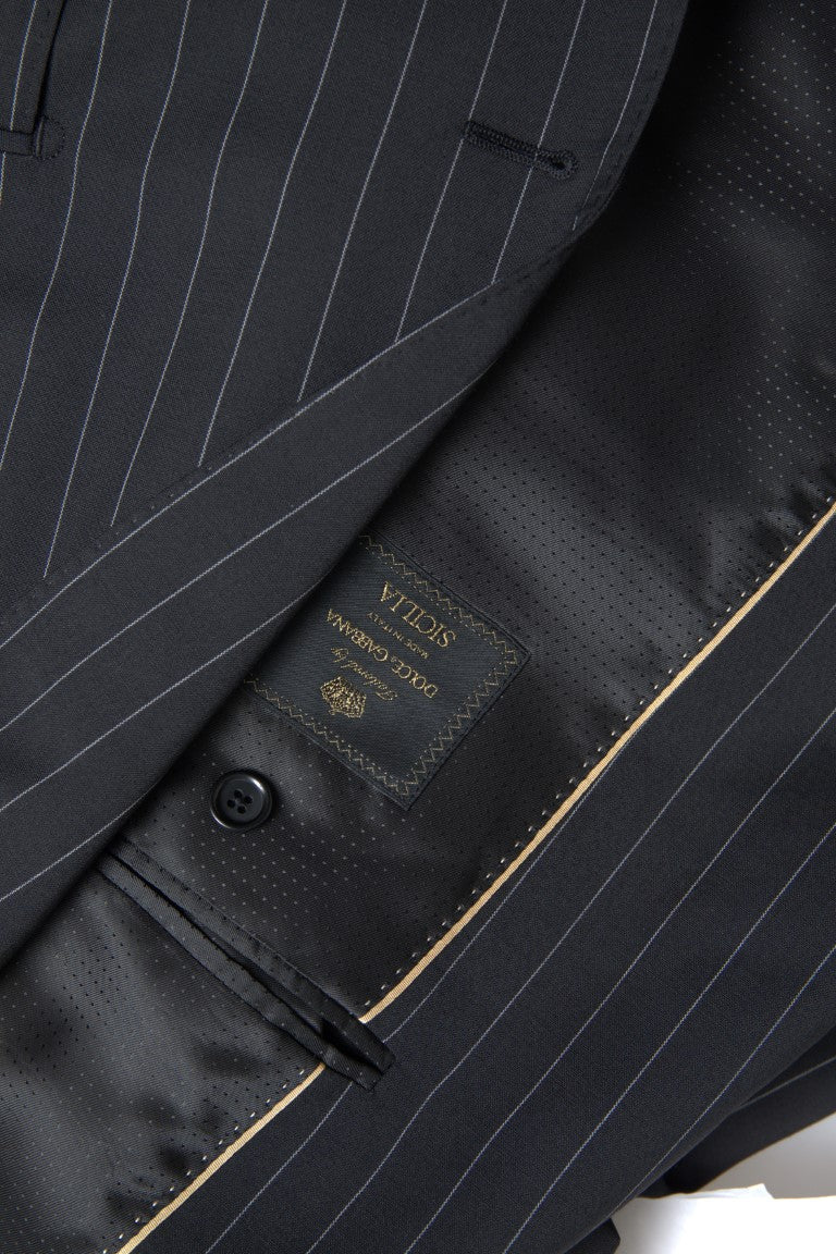 Dolce & Gabbana Dark Gray Single Breasted SICILIA Blazer