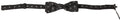 Dolce & Gabbana Dark Gray Patterned Silk Adjustable Men Neck Papillon Bow Tie