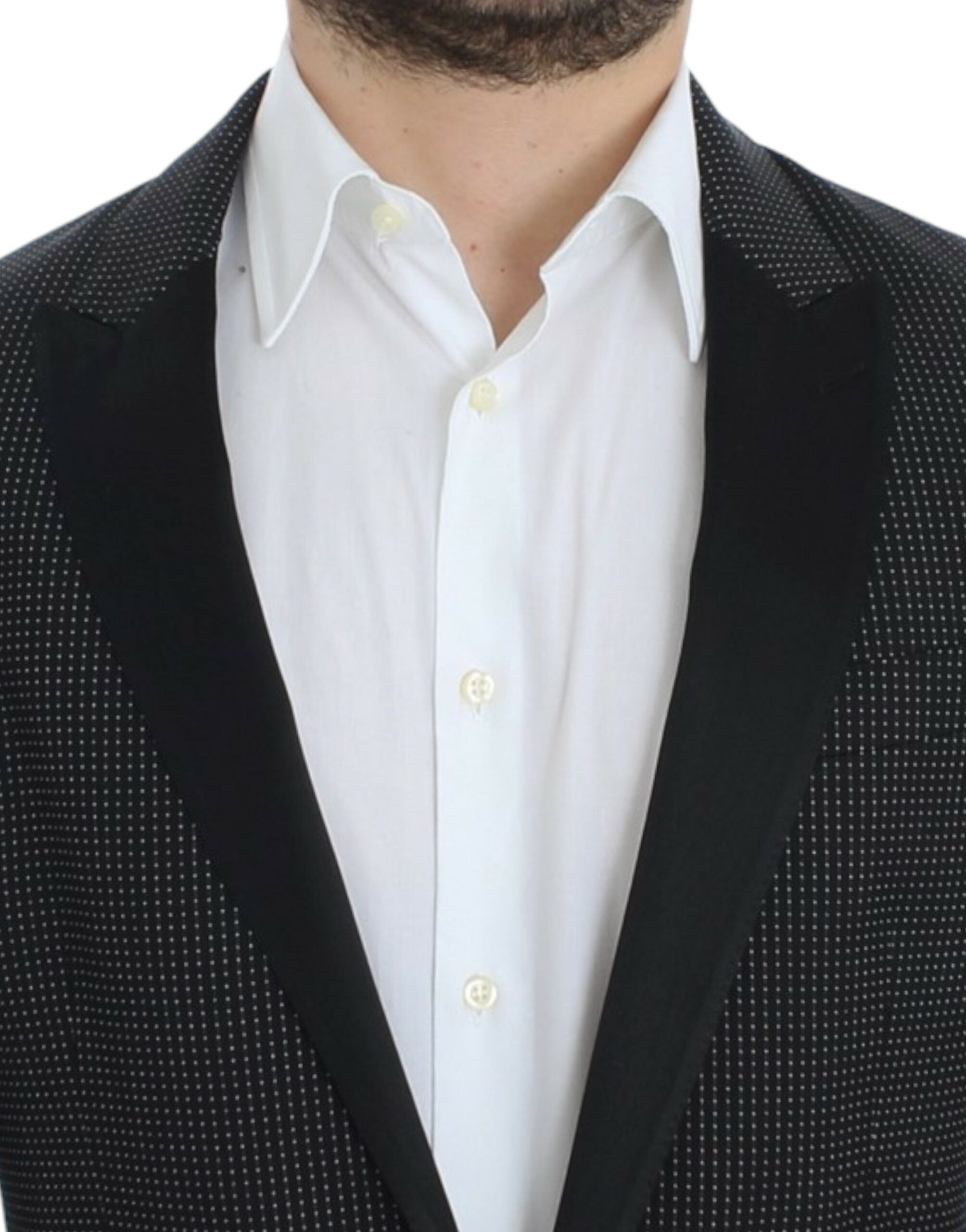 Dolce & Gabbana Dark Gray Wool Silk Slim MARTINI Jacket Blazer