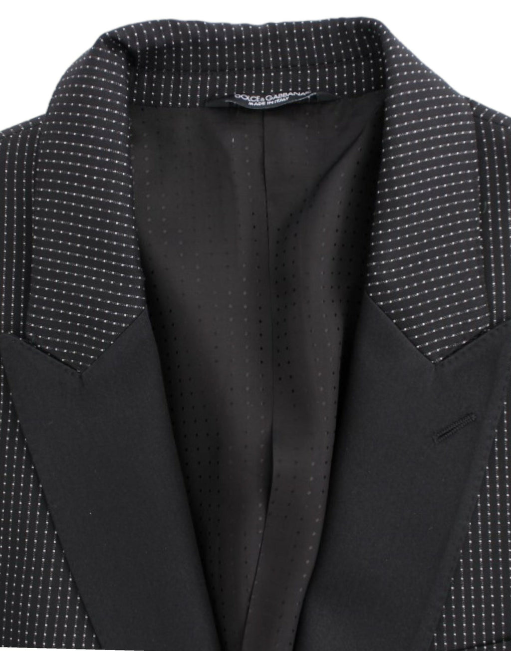 Dolce & Gabbana Dark Gray Wool Silk Slim MARTINI Jacket Blazer