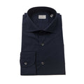 Bagutta Blue Cotton Men's Slim Shirt