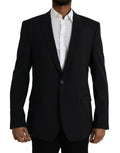 Dolce & Gabbana Dark Blue MARTINI Single Breasted Coat Blazer
