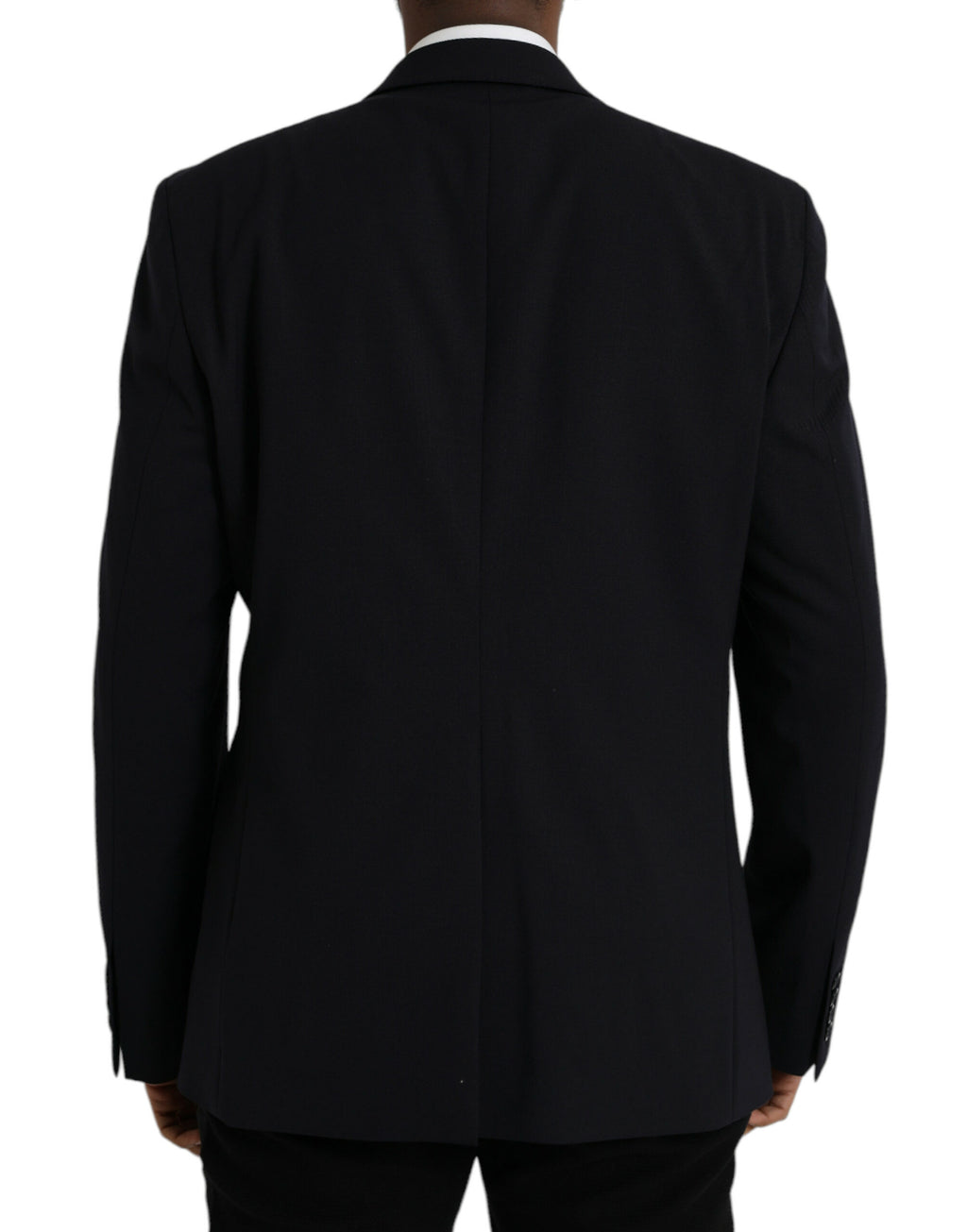 Dolce & Gabbana Dark Blue MARTINI Single Breasted Coat Blazer