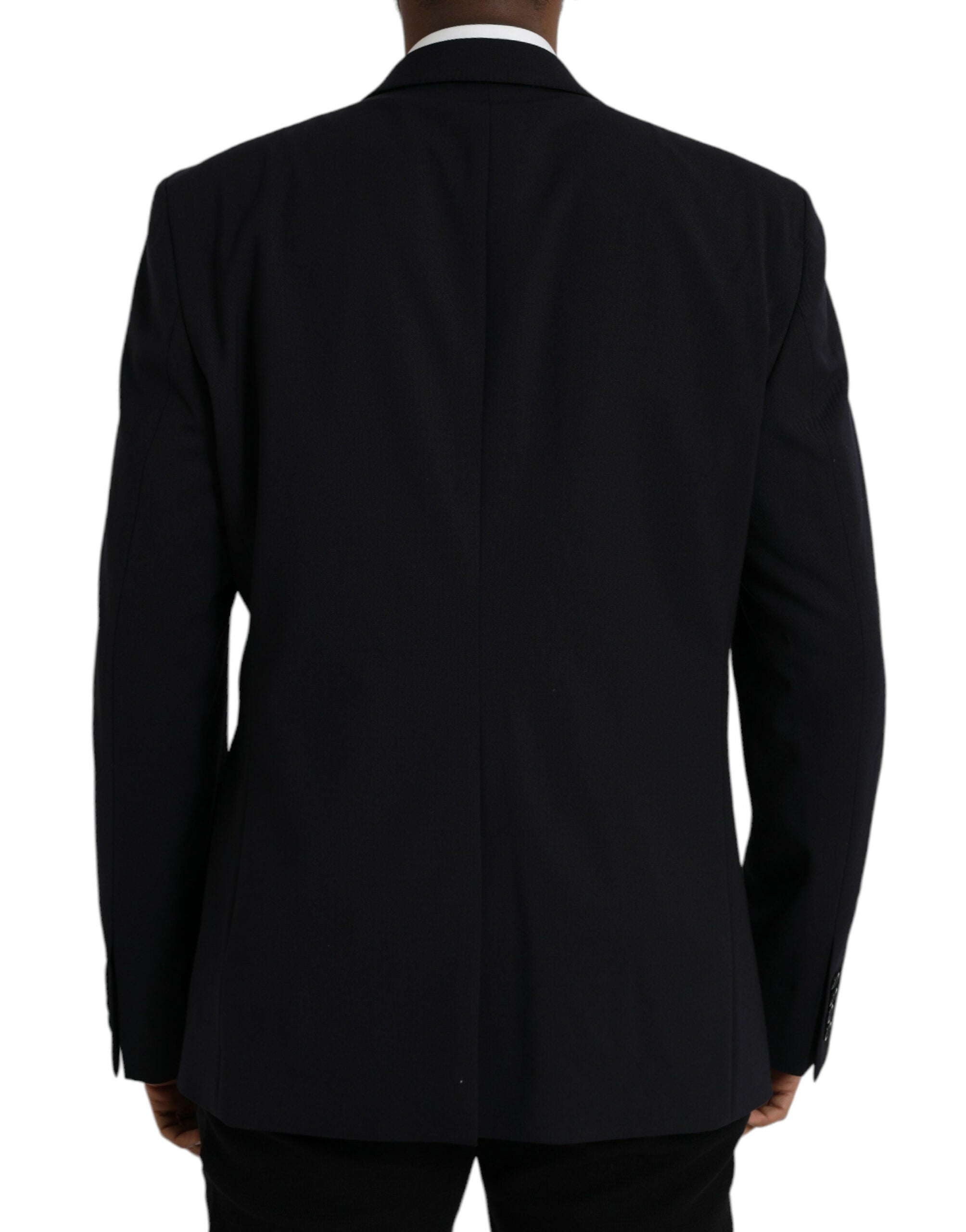Dolce & Gabbana Dark Blue MARTINI Single Breasted Coat Blazer