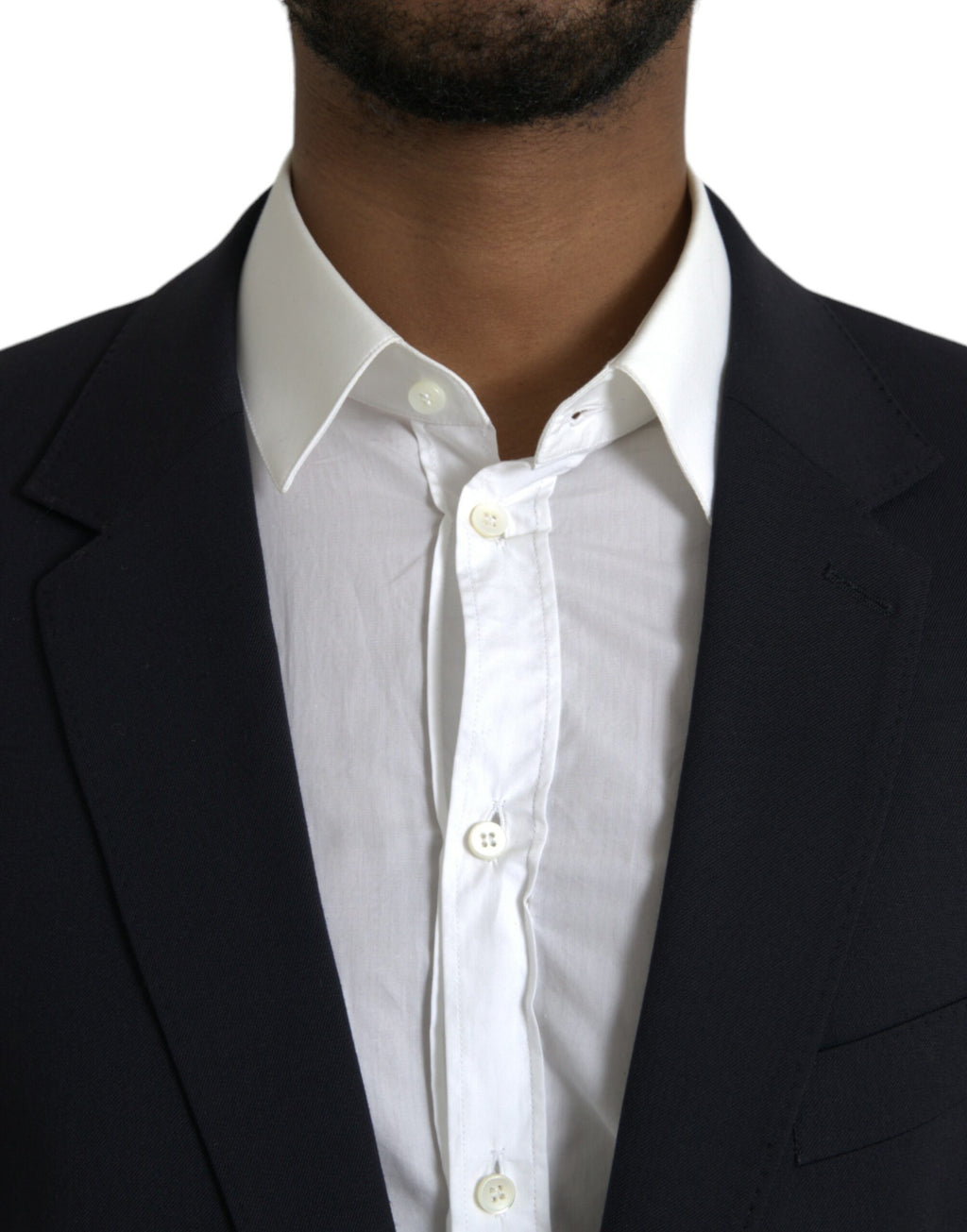 Dolce & Gabbana Dark Blue MARTINI Single Breasted Coat Blazer