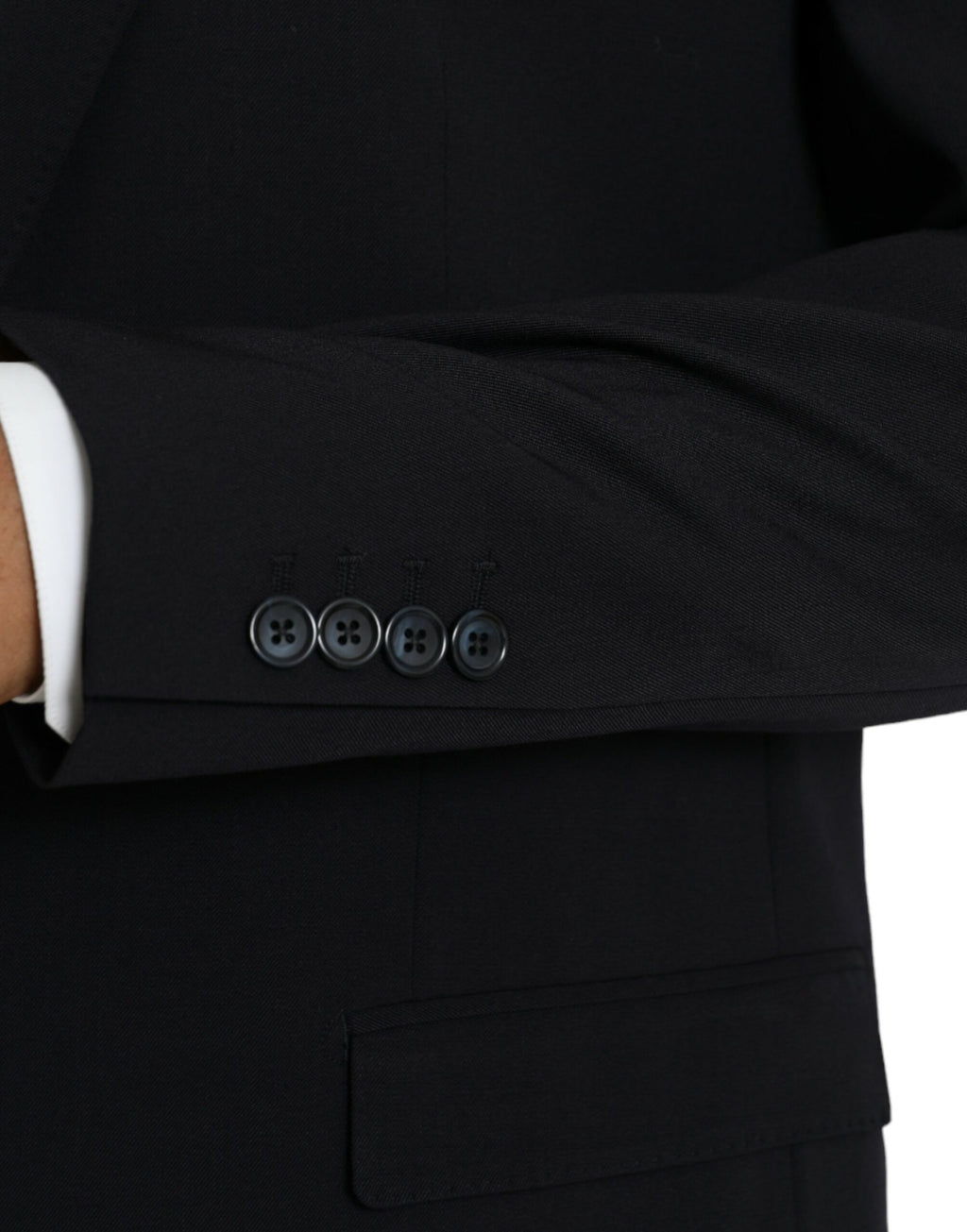 Dolce & Gabbana Dark Blue MARTINI Single Breasted Coat Blazer