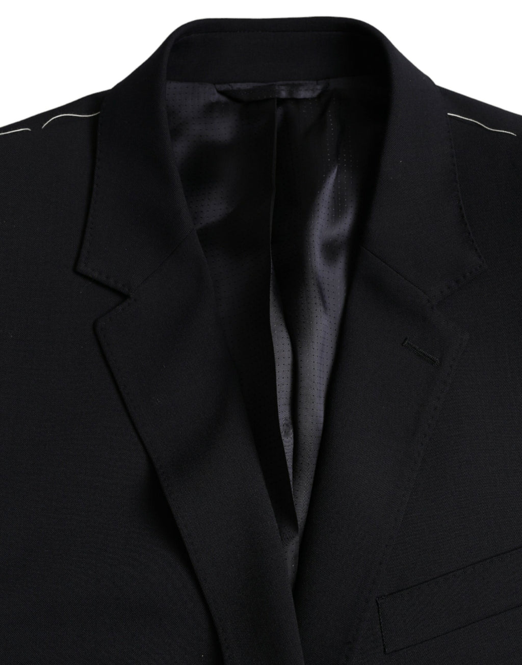 Dolce & Gabbana Dark Blue MARTINI Single Breasted Coat Blazer