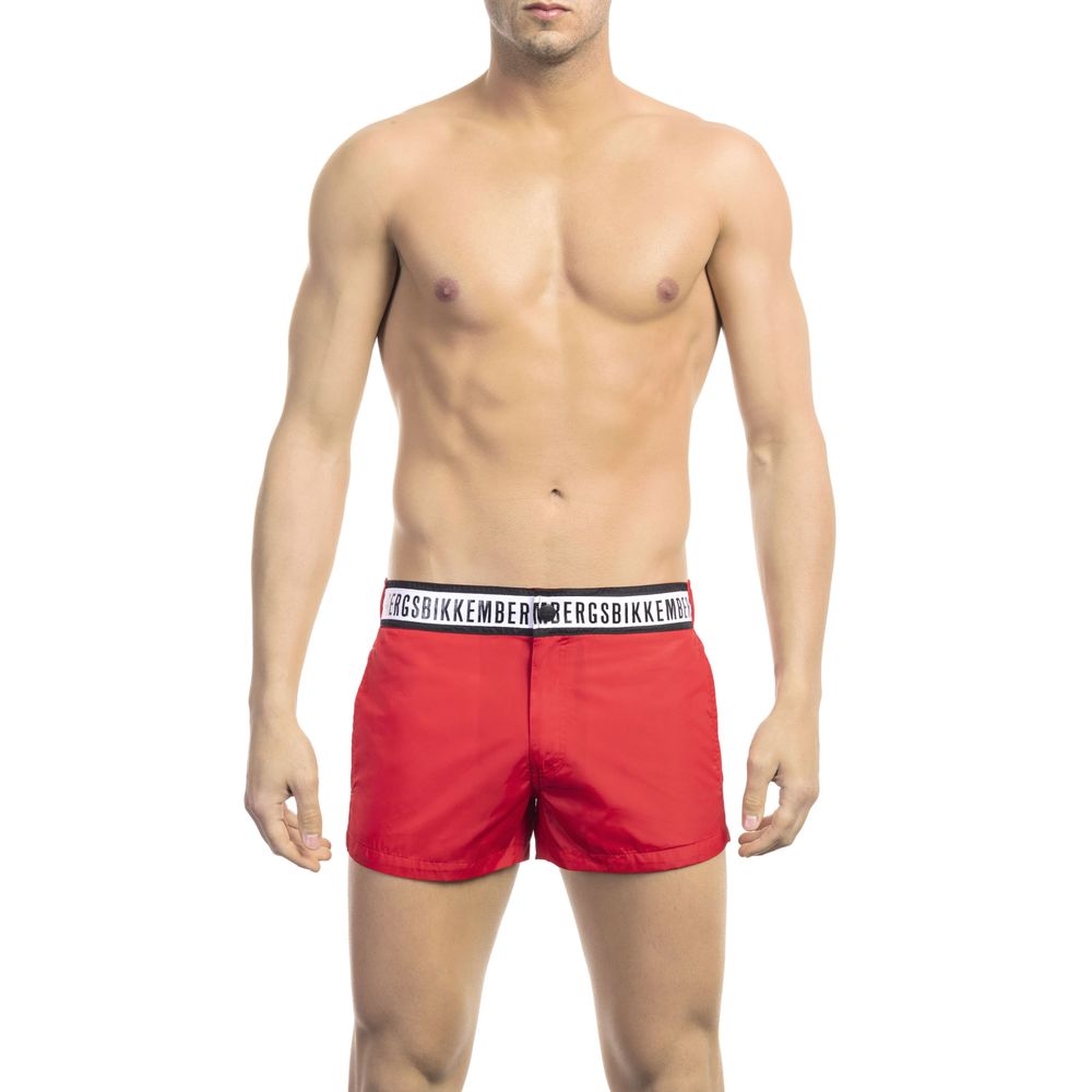 Bikkembergs Black Polyamide Men Swimsuit