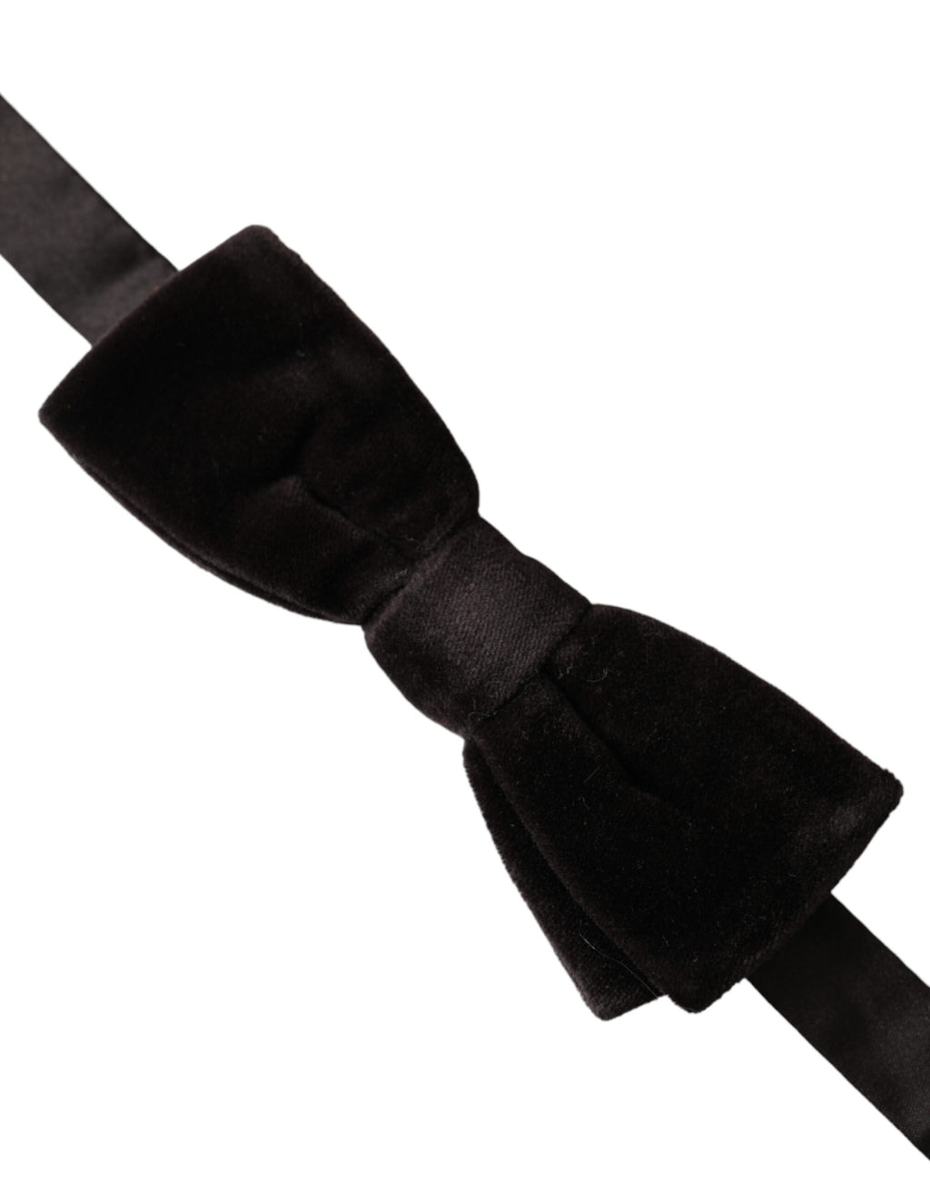 Dolce & Gabbana Maroon Velvet Cotton Adjustable Neck Men Bow Tie