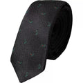 Dolce & Gabbana Dark Gray Fantasy 100% Silk Adjustable Men Tie