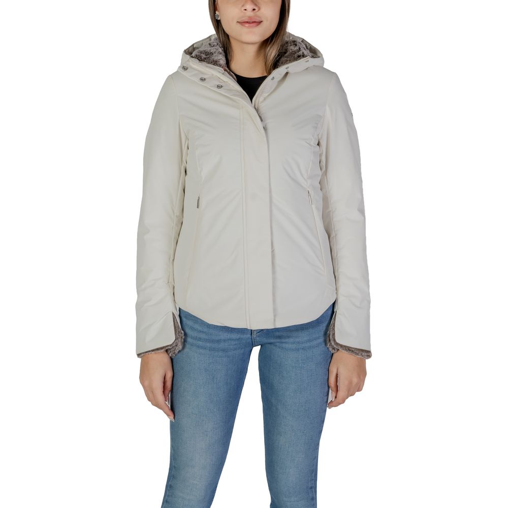 Suns Cream Polyester Coat