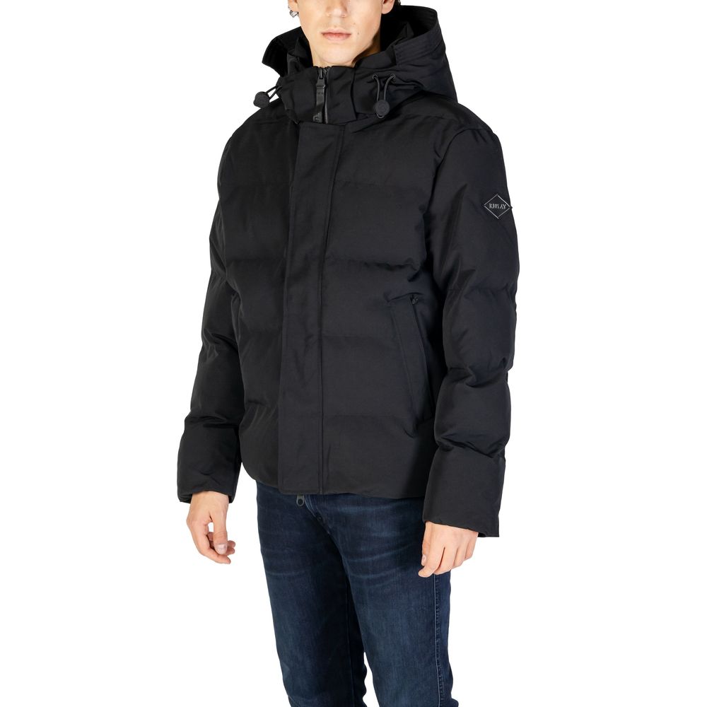 Replay Black Polyamide Coat
