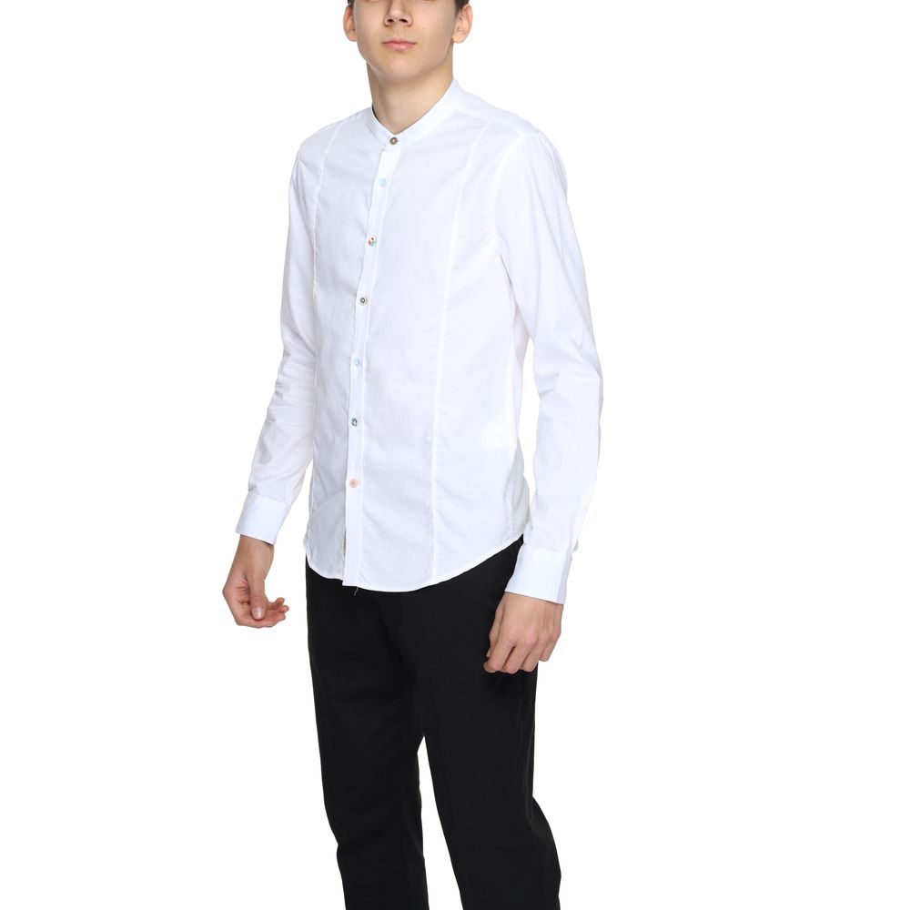 Gianni Lupo White Cotton Dress Shirt