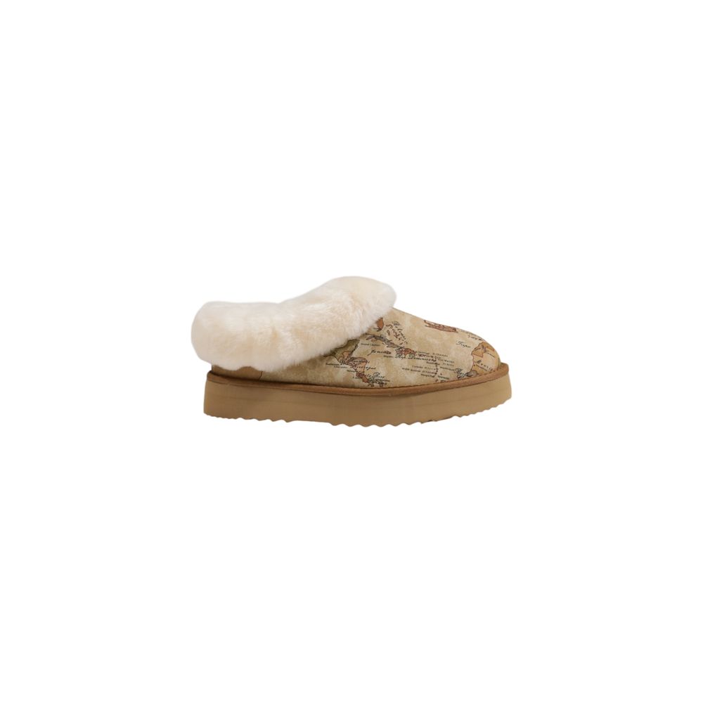 Alviero Martini Prima Classe Beige Fabric Ankle Boots