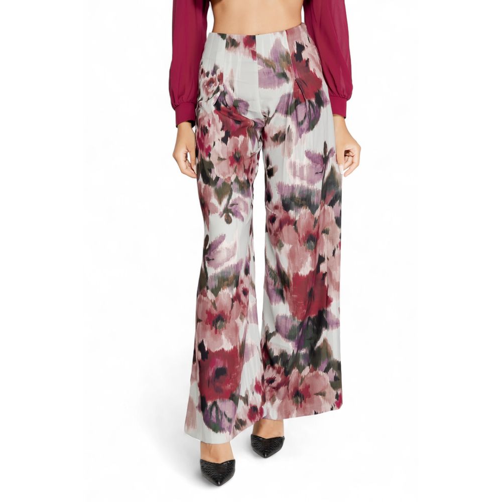 Rinascimento Bordeaux Polyester Casual Pants