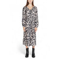Jacqueline De Yong Gray Viscose Long Dress