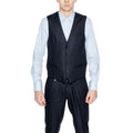 Antony Morato Black Linen Waistcoat
