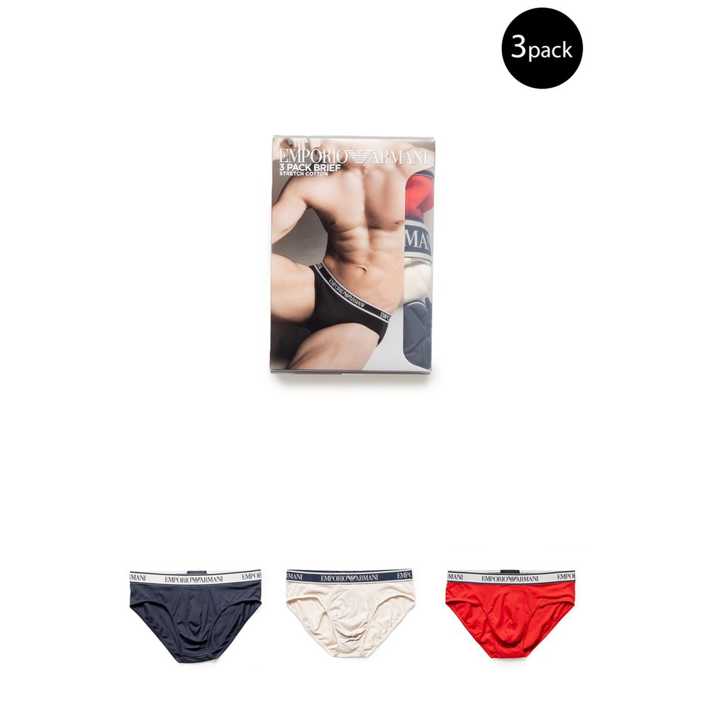 Emporio Armani Underwear Multicolor Cotton Briefs