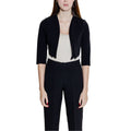 Rinascimento Black Polyester Sleeveless Jacket