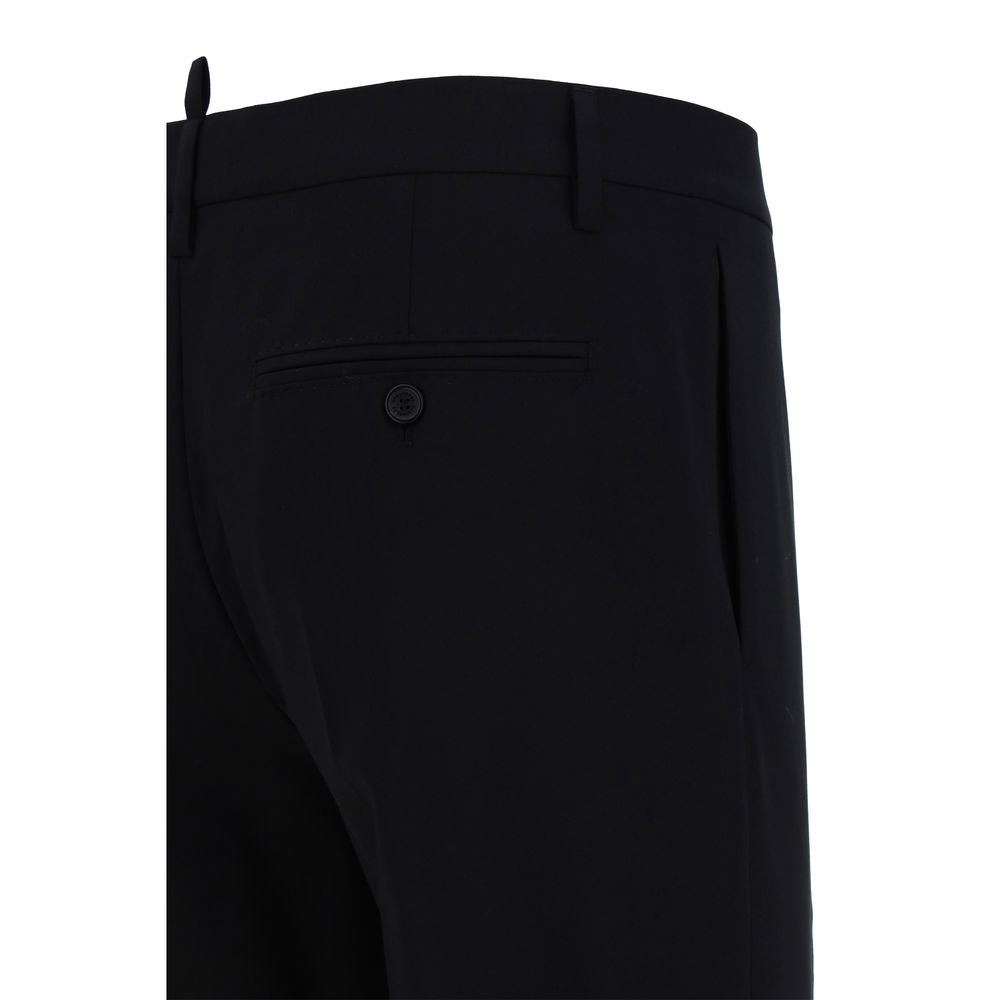 Dsquared² Blue Fleece Wool Two-Piece Suit