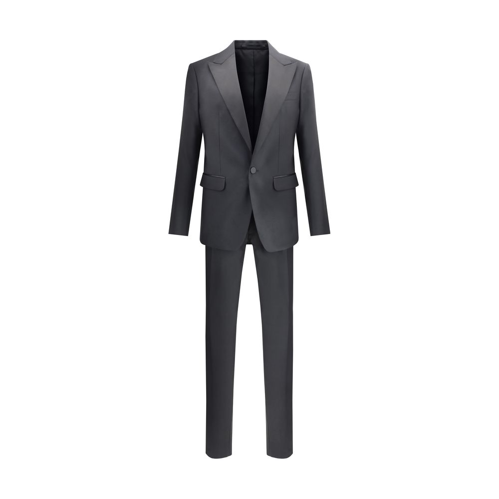 Dsquared² Black Wool Two-Piece Suit