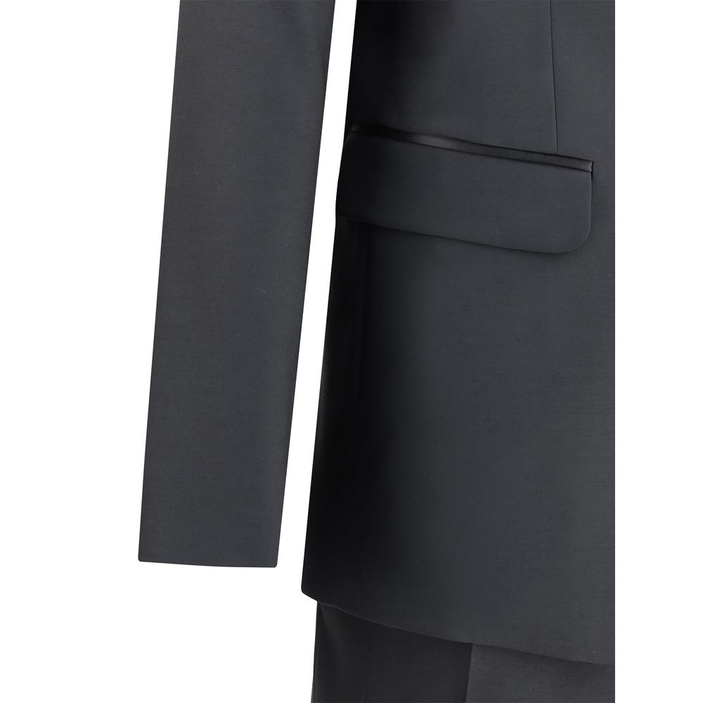 Dsquared² Black Wool Two-Piece Suit