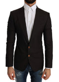 Dolce & Gabbana Brown Wool SICILIA Jacket Coat Blazer