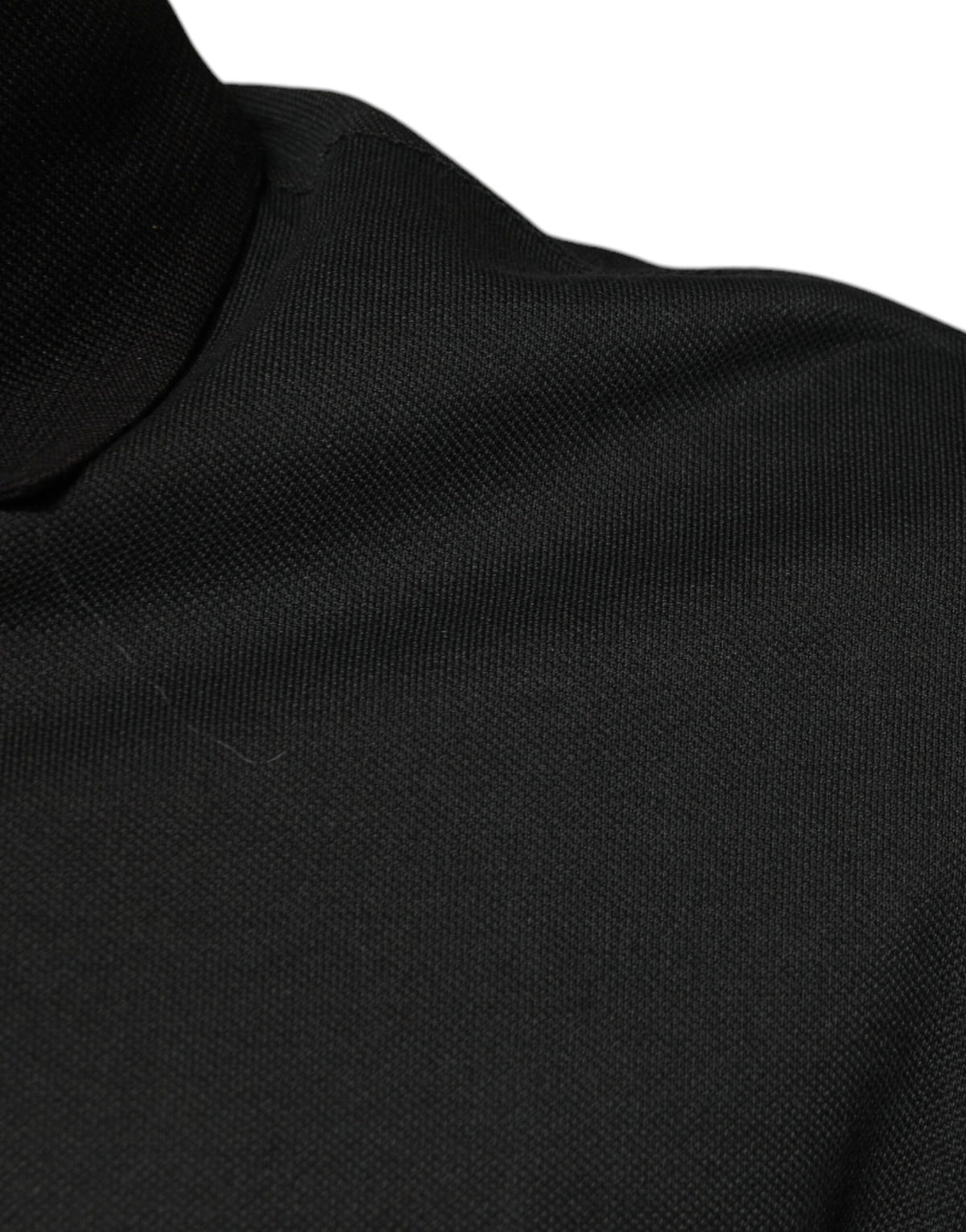 Dolce & Gabbana Black Logo Print Collared Cotton Polo T-shirt