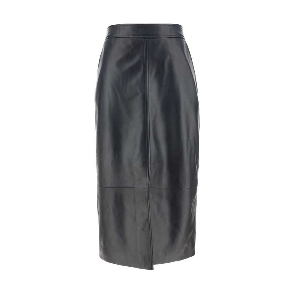 Arma Black Lamb Ovis Aries Aries Long Skirt