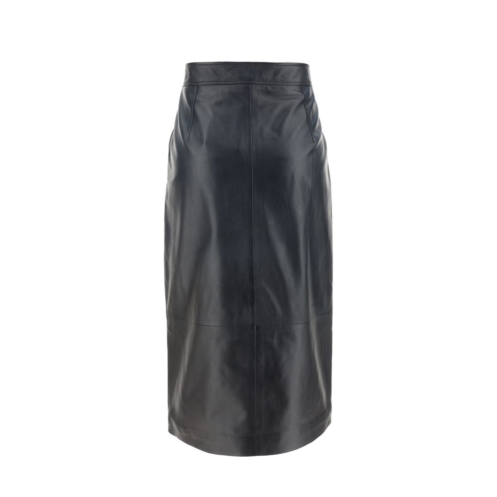 Arma Black Lamb Ovis Aries Aries Long Skirt