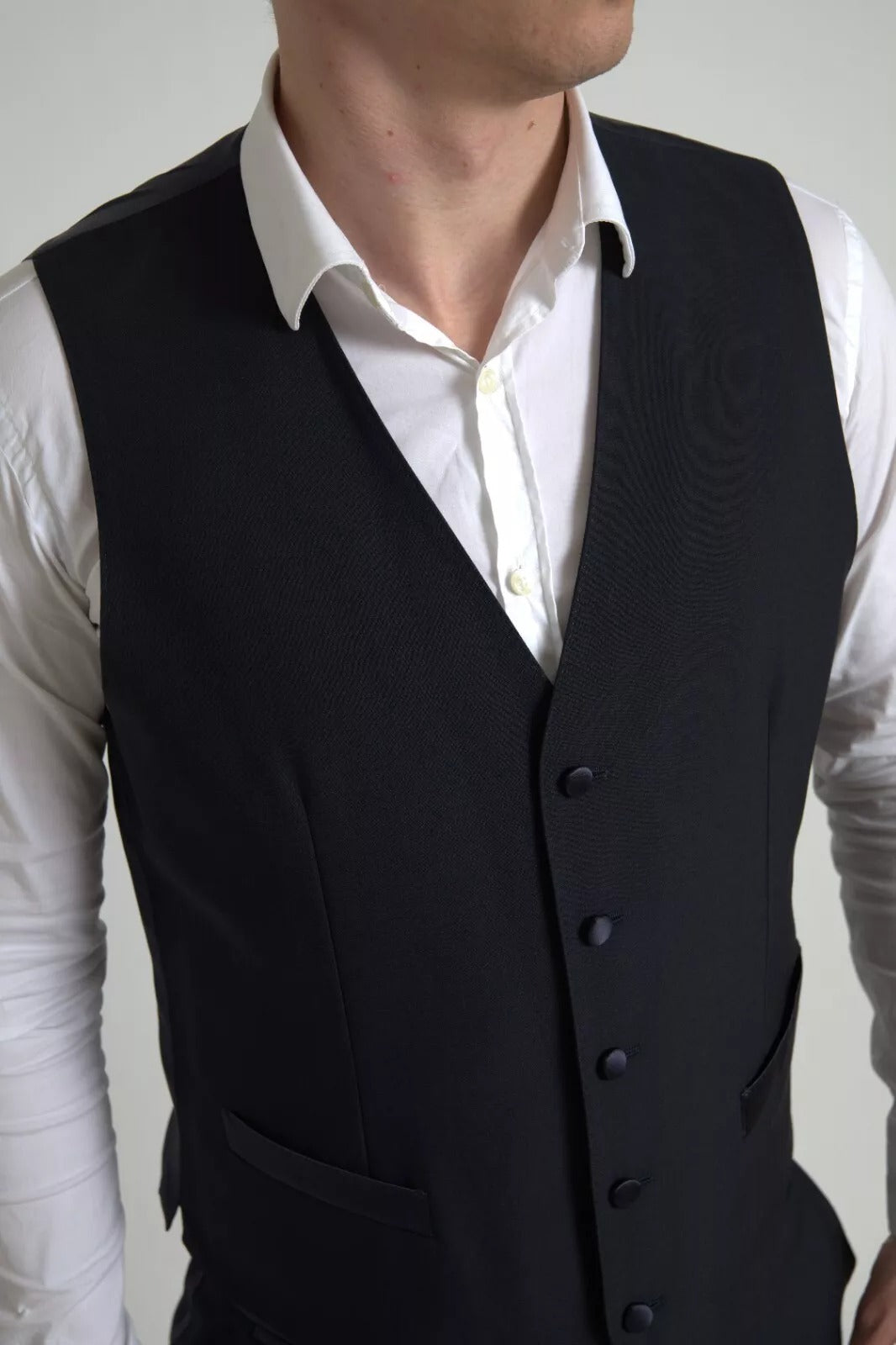 Dolce & Gabbana Blue 3 Piece Single Breasted MARTINI Suit