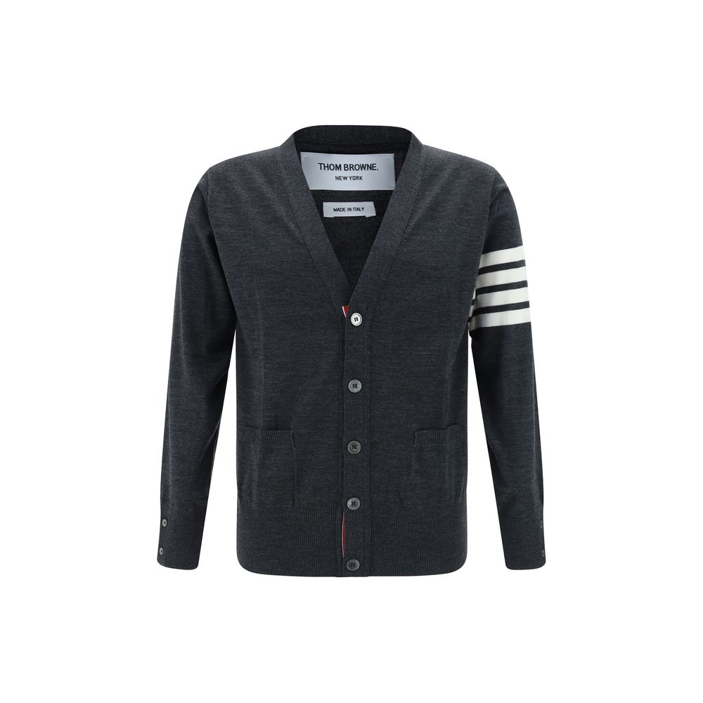 Thom Browne Gray Wool Oves Aries Cardigan