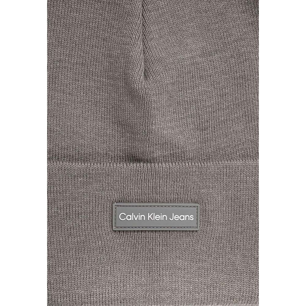 Calvin Klein Jeans Gray Recycled Polyester Caps Baseball Hat